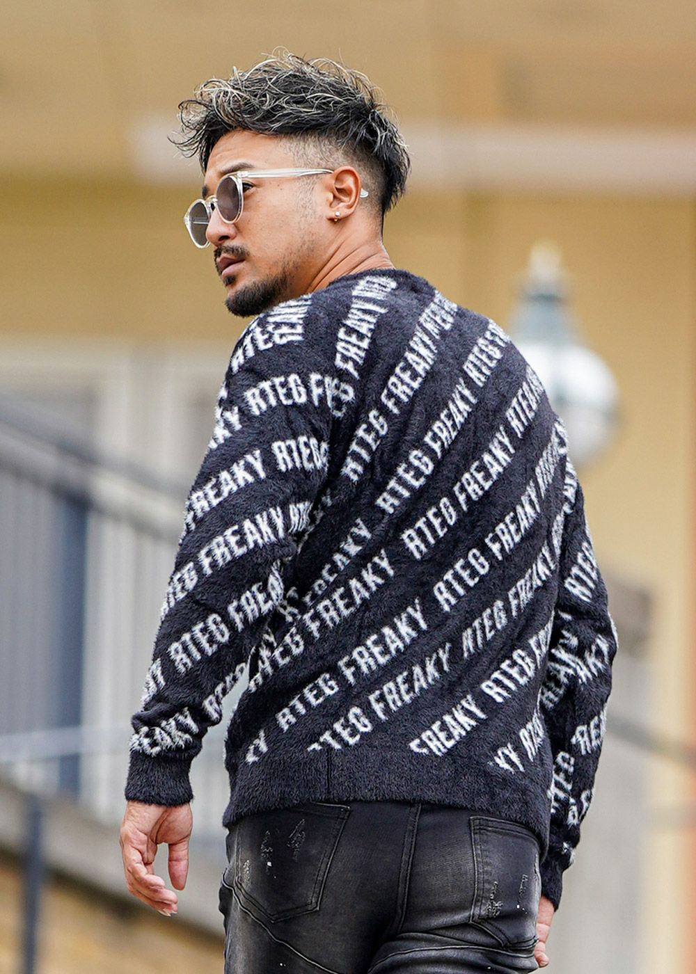 RTEG/フリーキーモヘアニット クルーネック／ニット／メンズ