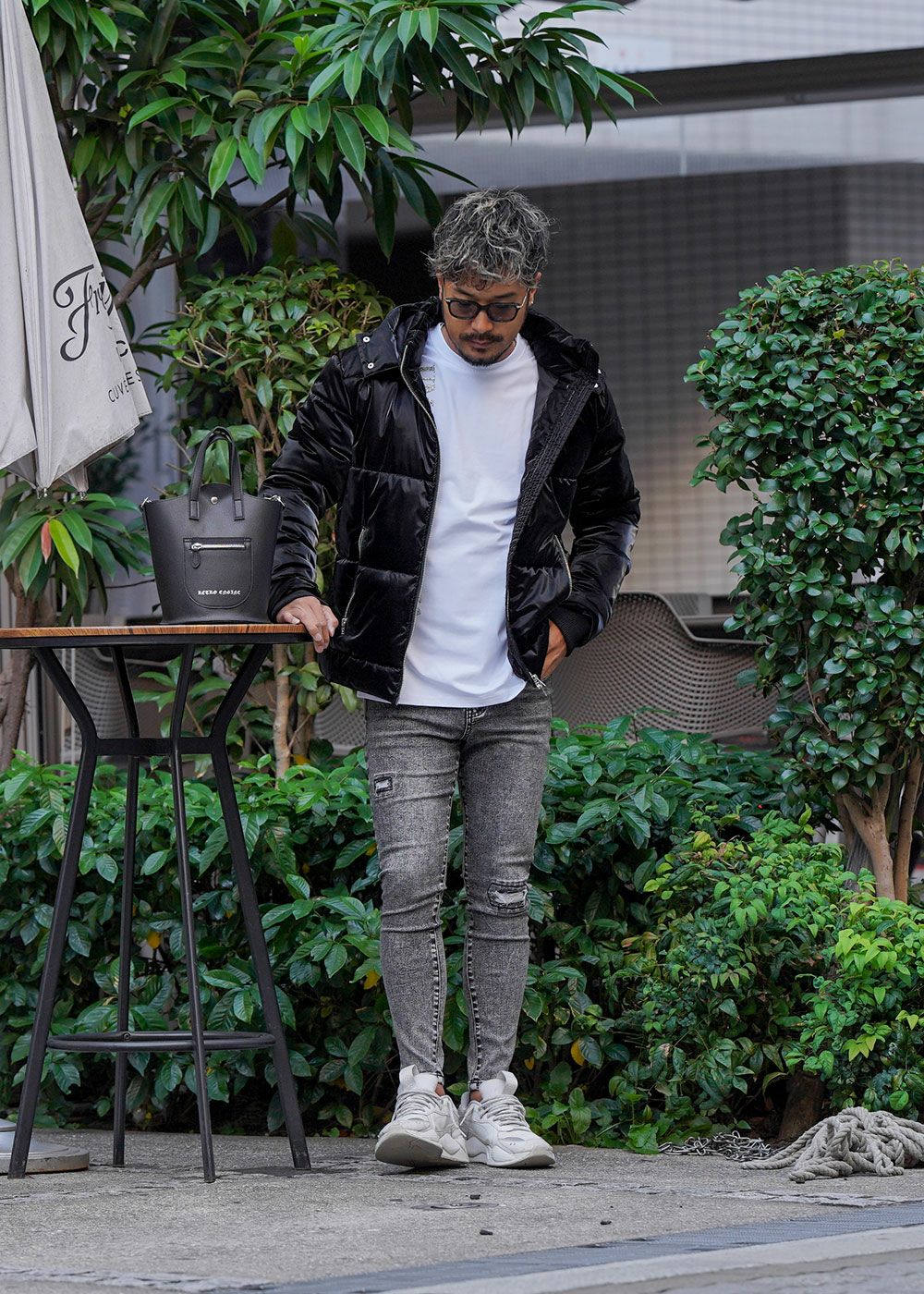 ブラックS.Dデニムロングパンツ | adamsJUGGLER（アダムスジャグラー