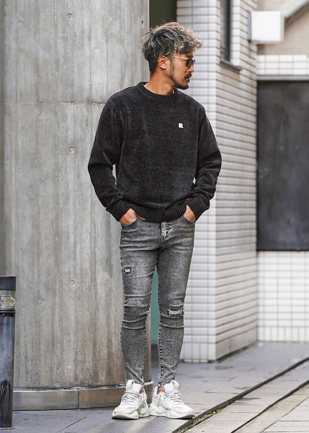 ブラックS.Dデニムロングパンツ | adamsJUGGLER（アダムスジャグラー