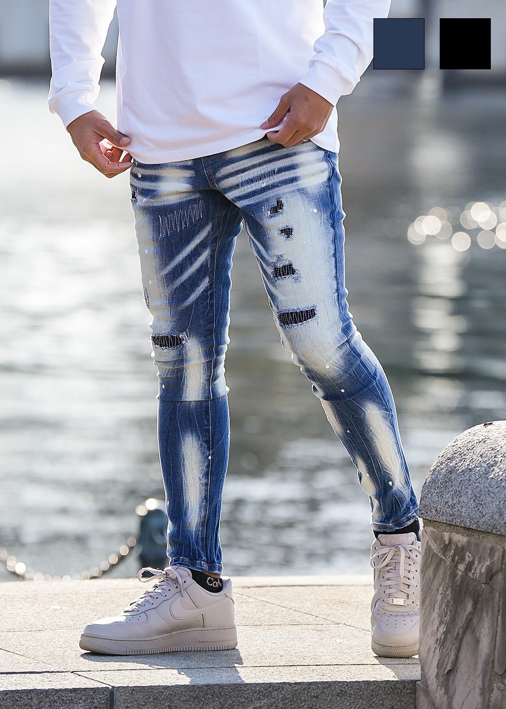 H.P.C デニムロングパンツ | adamsJUGGLER（アダムスジャグラー）公式