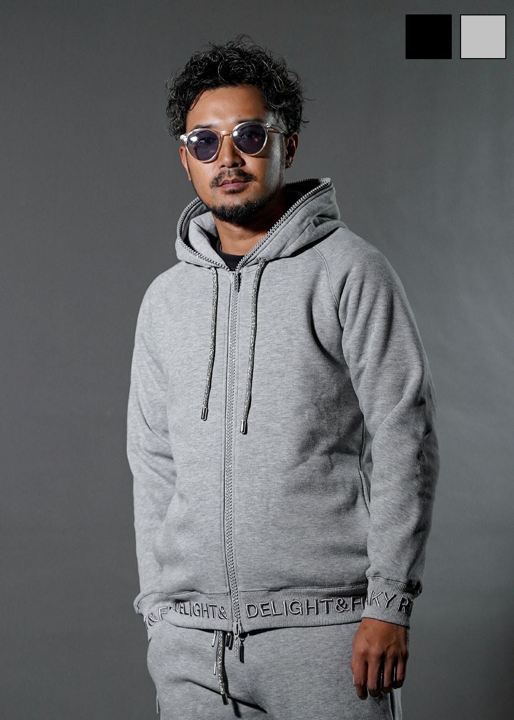 RTEG/ラインストーンジップフーディー | adamsJUGGLER（アダムス