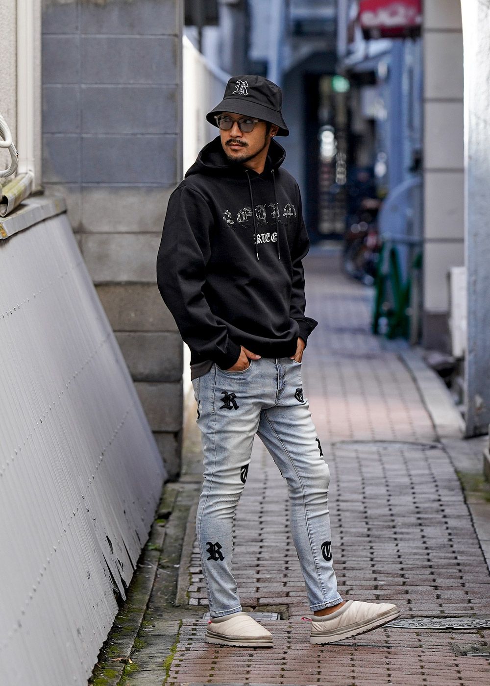 O.Eパッチデニムロングパンツ | adamsJUGGLER（アダムスジャグラー