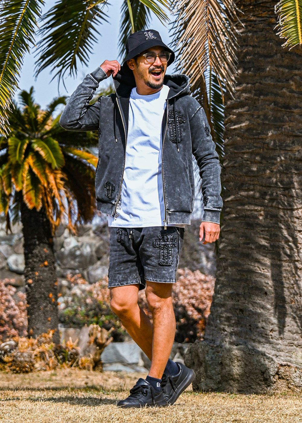 swagginboyzz パーカー　m3r着用 SWAGVIBE】Pinched Dye Zip Hoodie（パーカー）｜SWAGVIBE（スワッグ