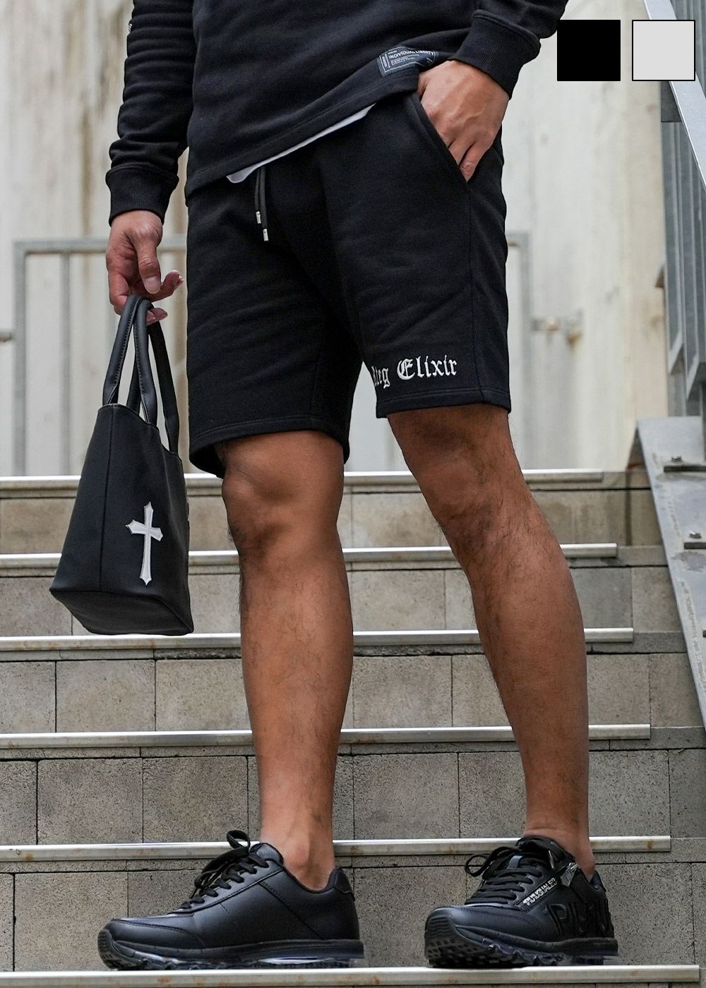 KITH パームツリー ショートパンツ ブラック Lサイズ　jjjjound パームツリー&O.Eショートパンツ | adamsJUGGLER（アダムスジャグラー