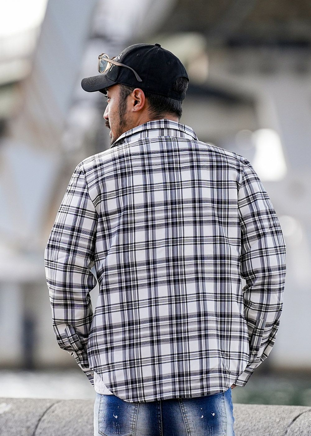 RTEGシックチェックロングシャツ | adamsJUGGLER（アダムスジャグラー