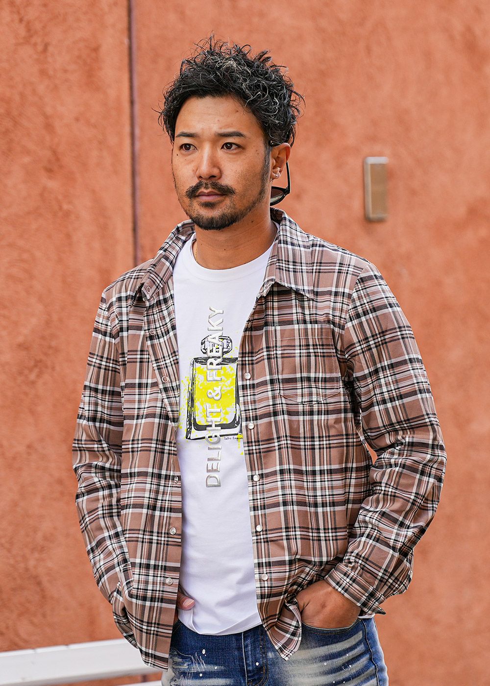 RTEGシックチェックロングシャツ | adamsJUGGLER（アダムスジャグラー