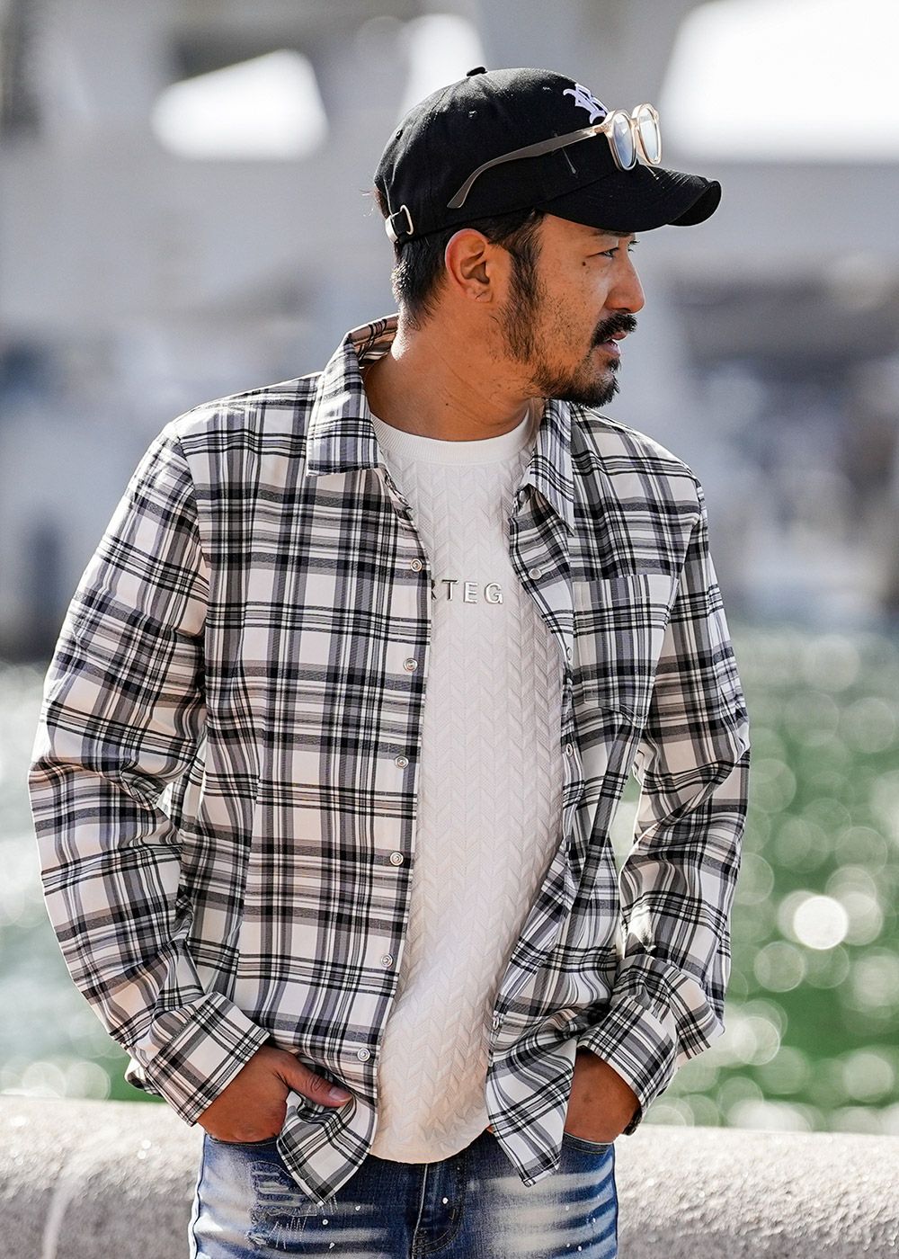 RTEGシックチェックロングシャツ | adamsJUGGLER（アダムスジャグラー