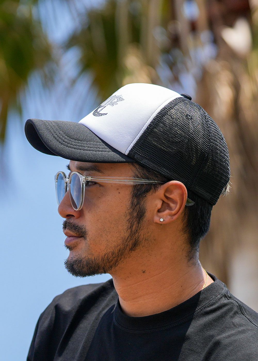 RTEGO.Eラインストーンキャップ シグネチャーキャップ／コーデュロイ