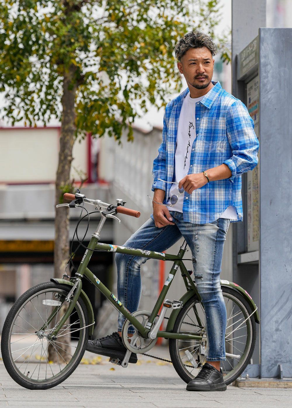 は*ん様 house on the hill L/S Tee (Checker) RTEGタイディーチェックロングシャツ | adamsJUGGLER（アダムス