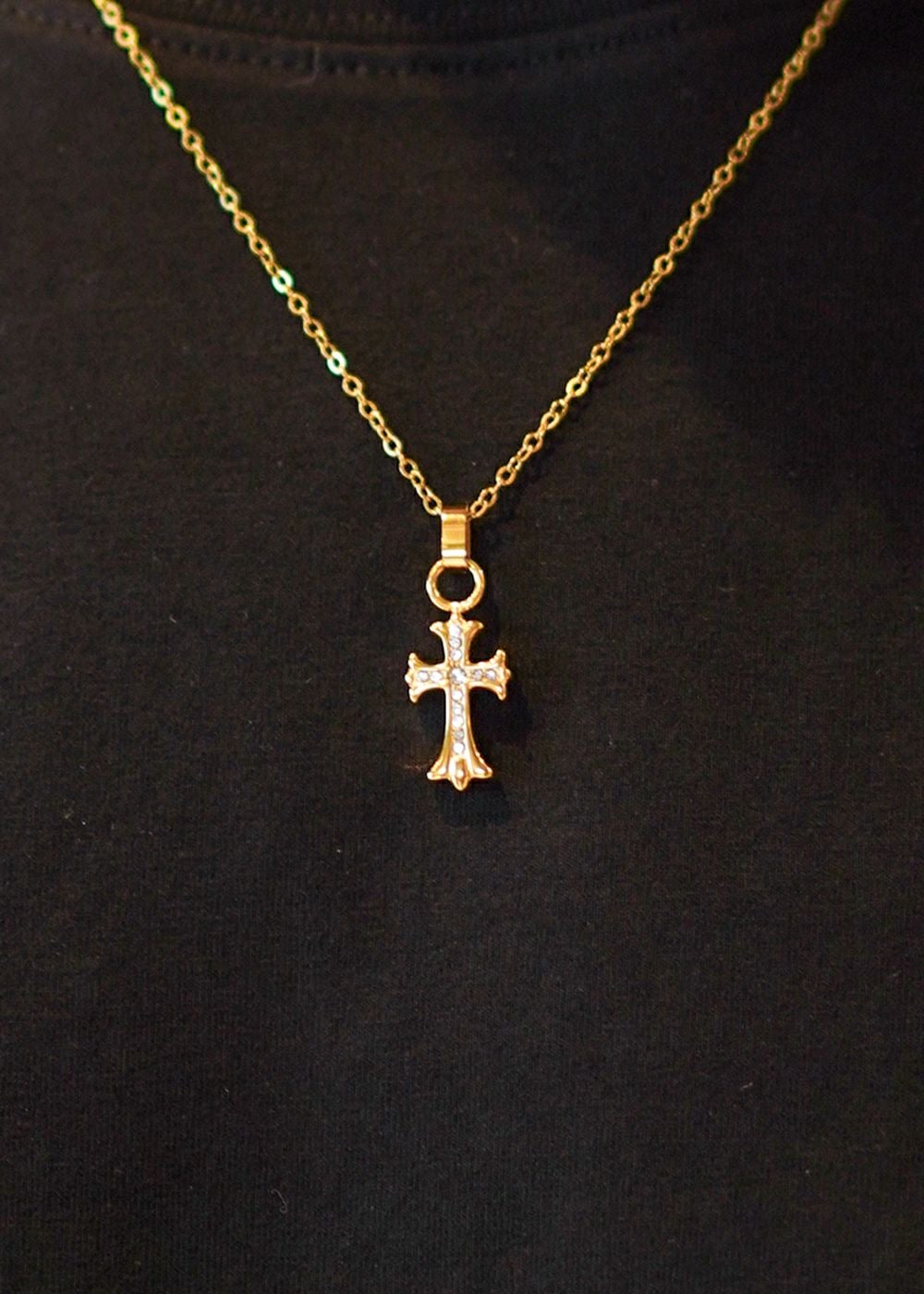 Lクロスミニネックレス スモールクロスネックレス／クロスネックレス