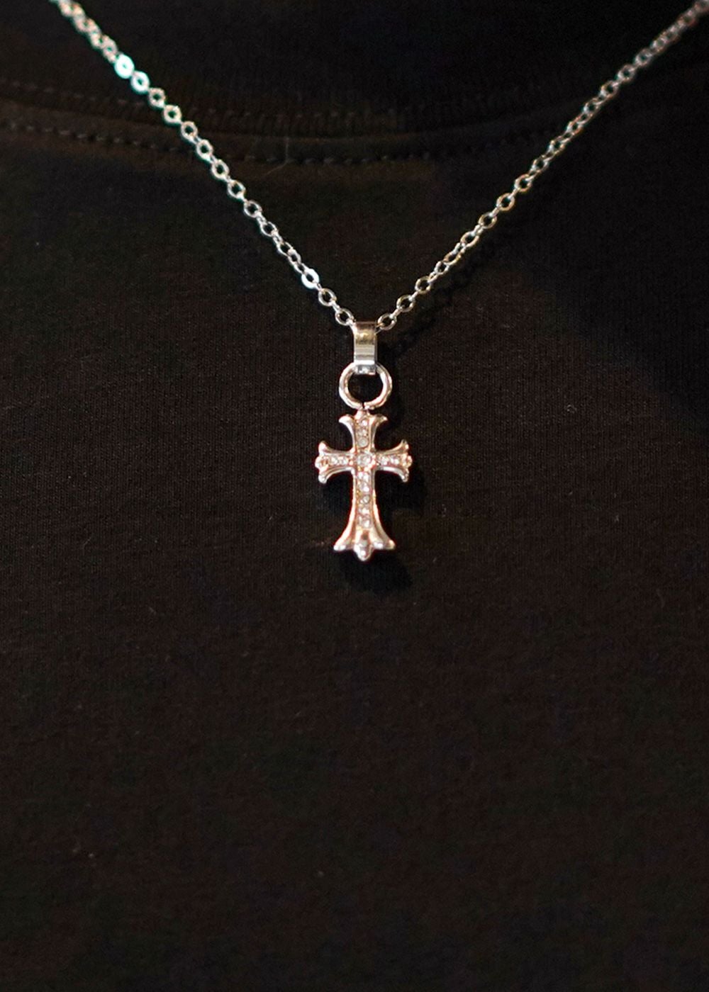 Lクロスミニネックレス スモールクロスネックレス／クロスネックレス