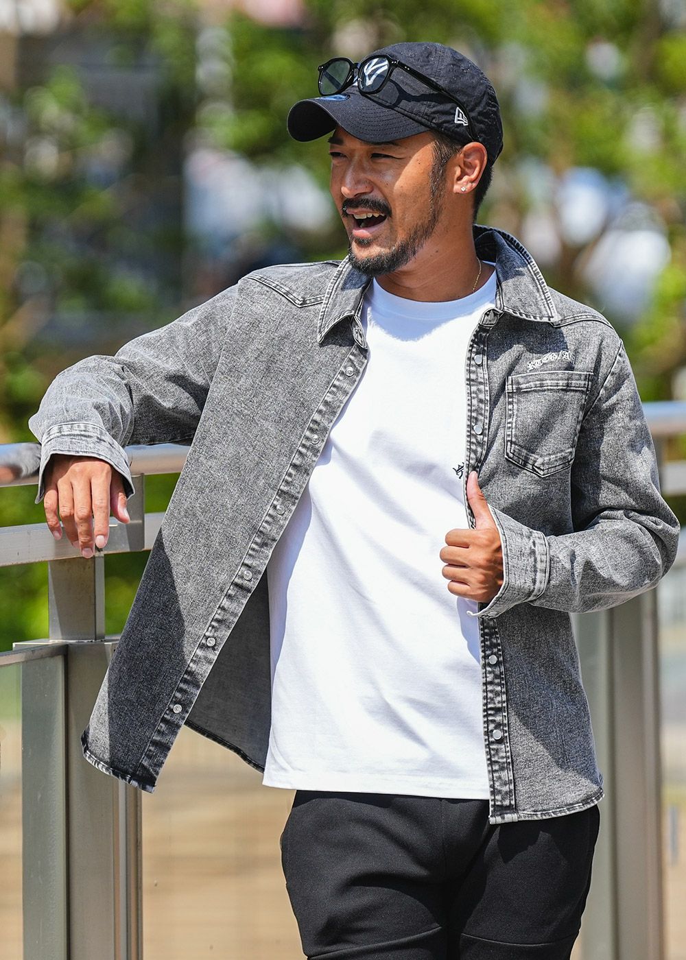 GYAKUSOU ロングTシャツ&キャップ RTEG OP/EMデニムロングシャツ | adamsJUGGLER（アダムスジャグラー