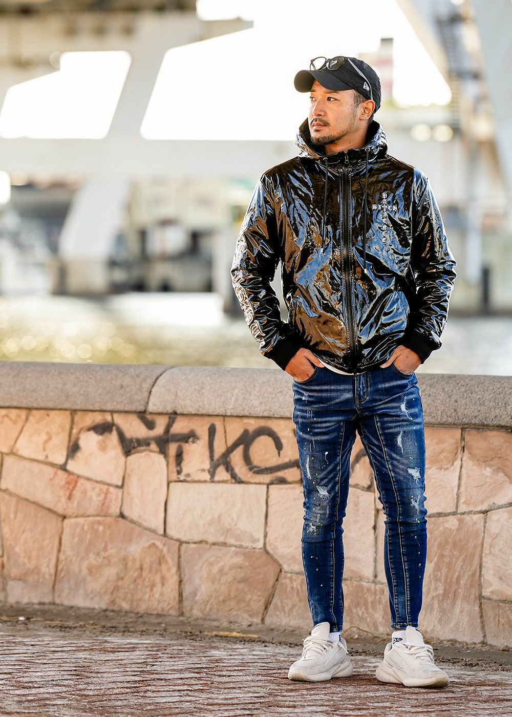 RTEG Z.TレザーO.Eロングジップパーカー | adamsJUGGLER（アダムス