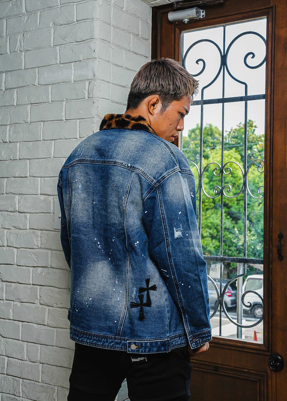 W/Rレオパードデニムジャケット | adamsJUGGLER（アダムスジャグラー