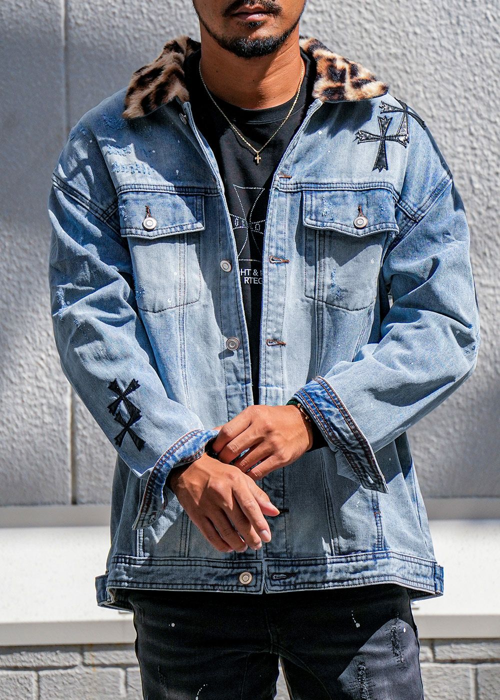 W/Rレオパードデニムジャケット | adamsJUGGLER（アダムスジャグラー