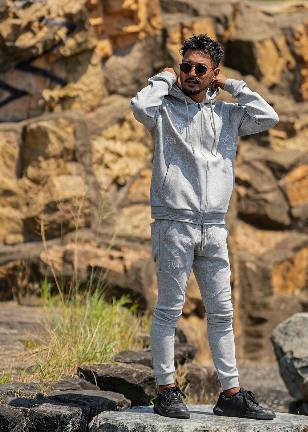 RTEG AL&KSジップスウェットパンツ | adamsJUGGLER（アダムス