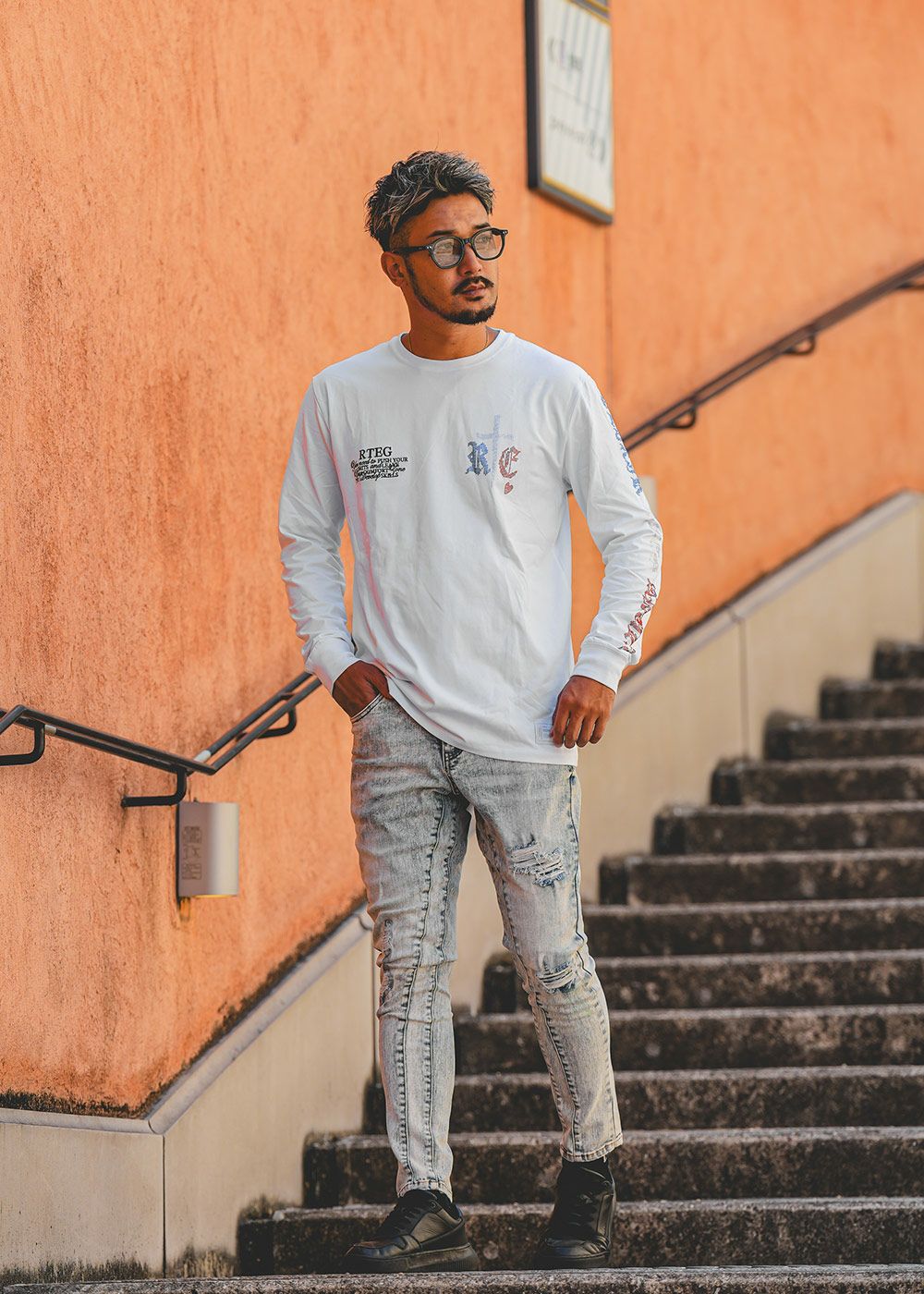 Gourmet jeans トリコカラー　切り替え　長袖　tシャツ　カットソー RTEGトリコ&Rロンティー | adamsJUGGLER（アダムスジャグラー）公式