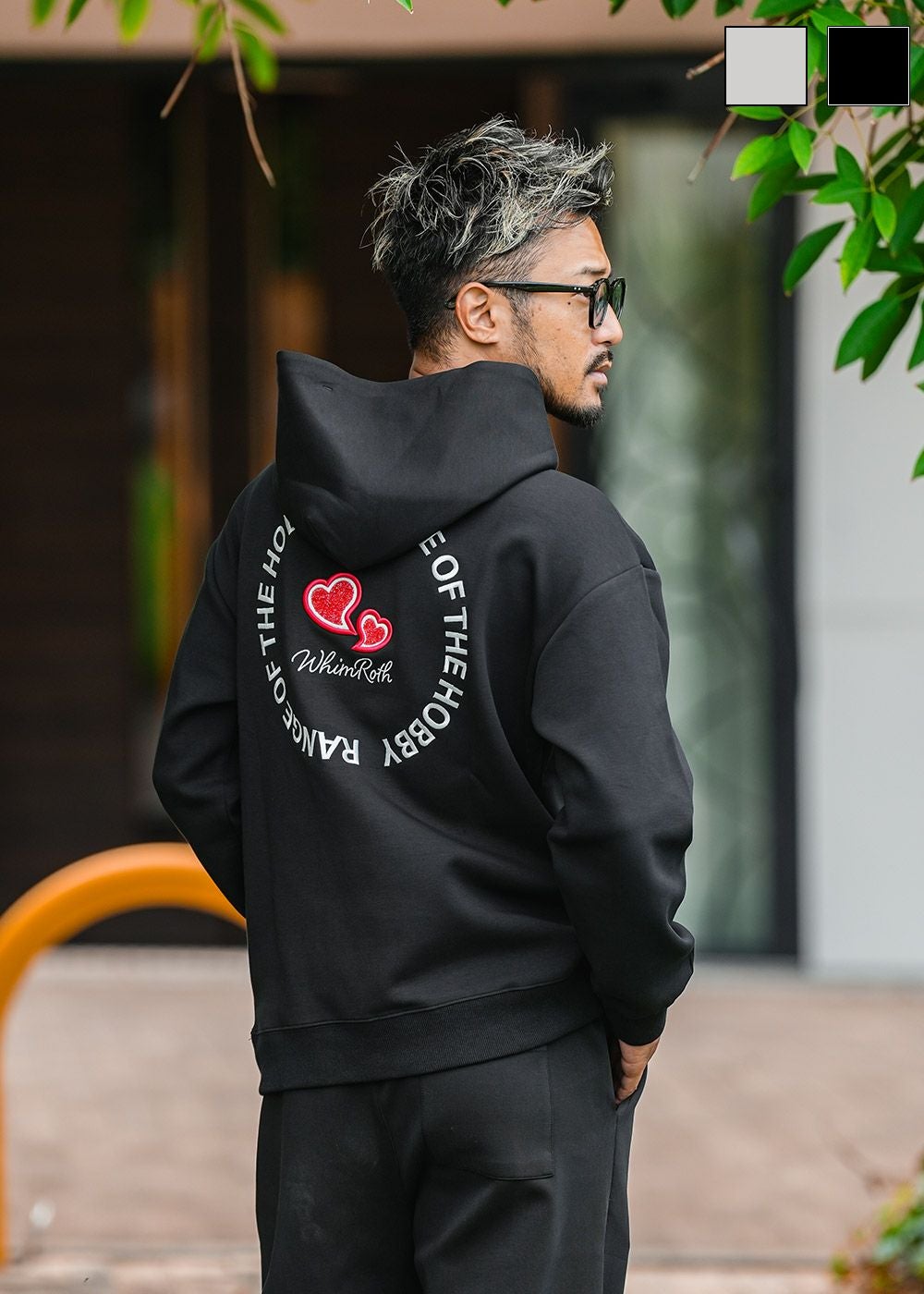 W/Rハートロゴプルパーカー ラグランラインジャケット／ジャケット