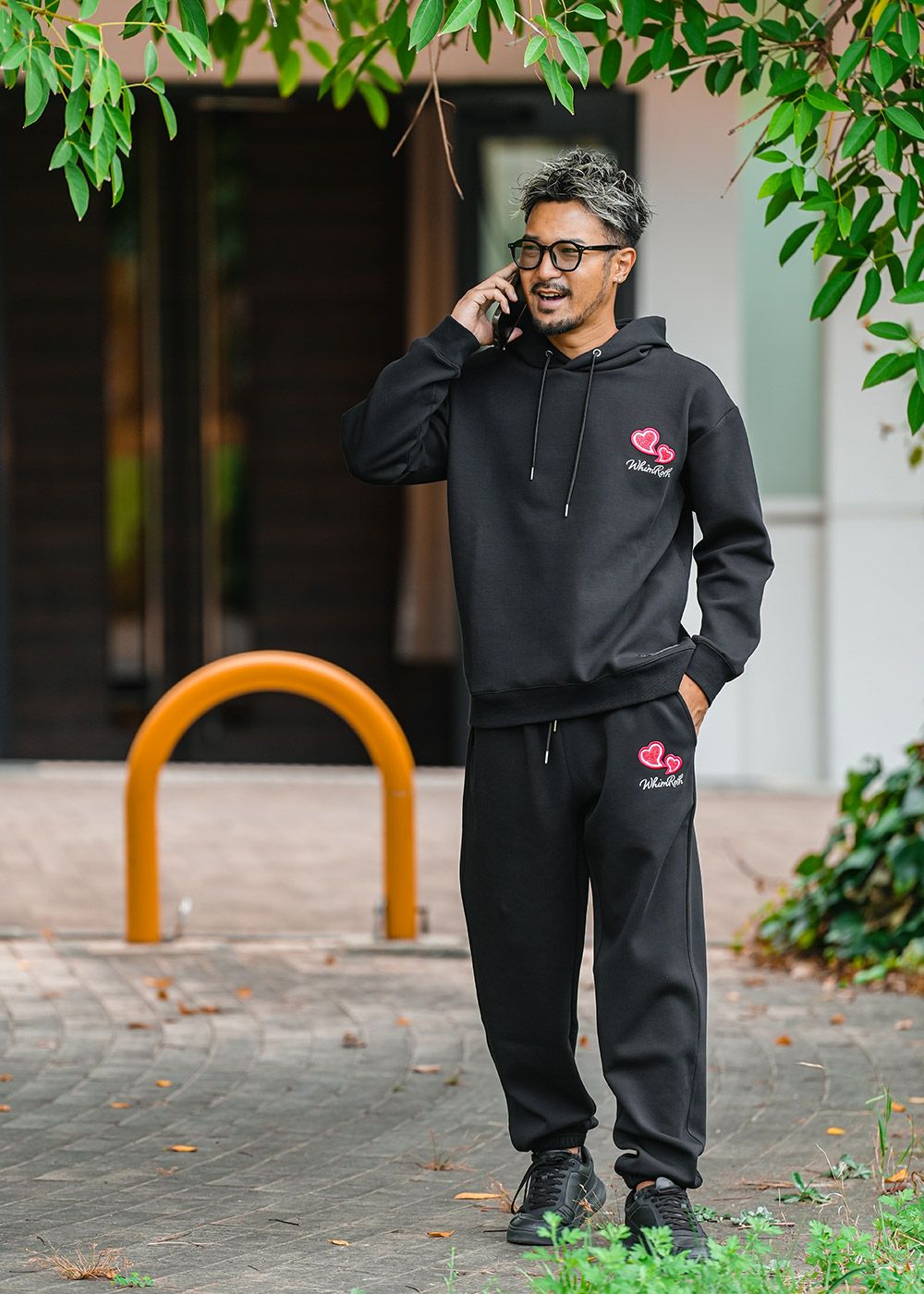 W/Rハートロゴスウェットパンツ | adamsJUGGLER（アダムスジャグラー