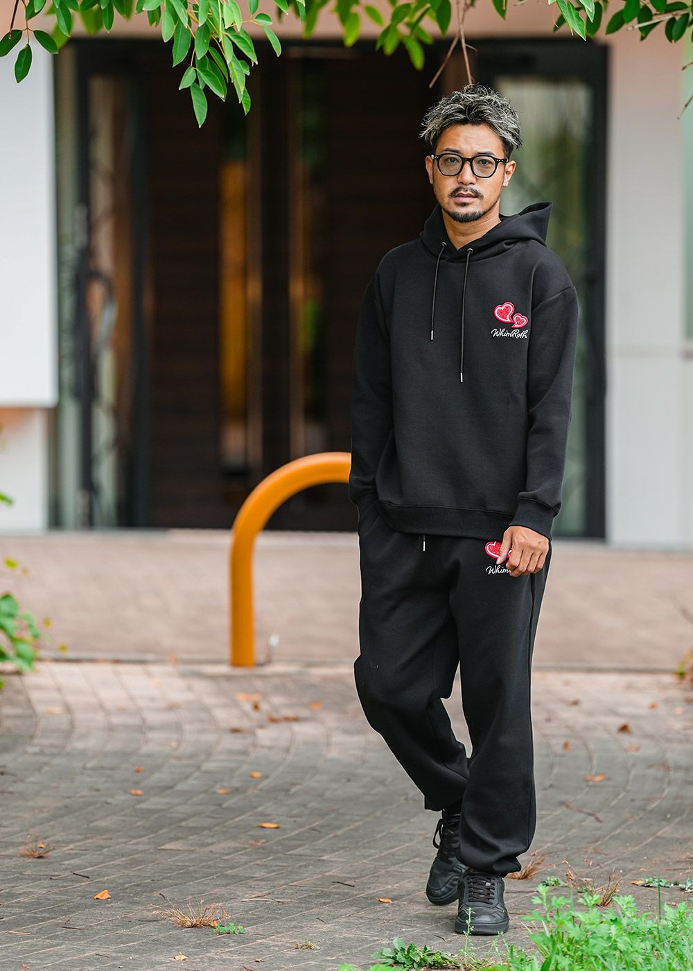 W/Rハートロゴスウェットパンツ | adamsJUGGLER（アダムスジャグラー