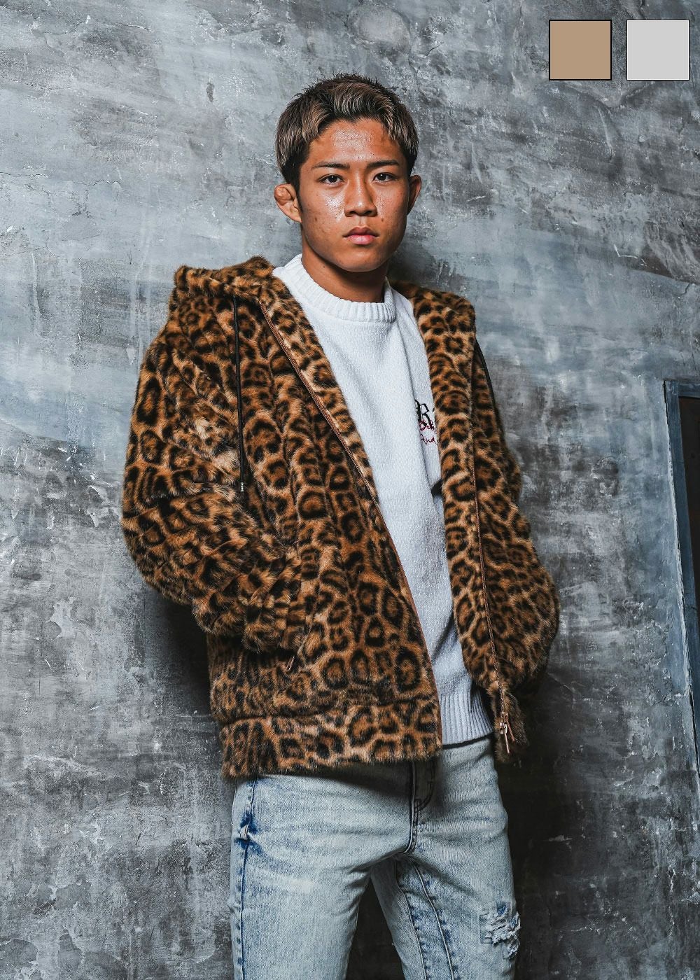 RTEGレオパードファーフーディー | adamsJUGGLER（アダムスジャグラー