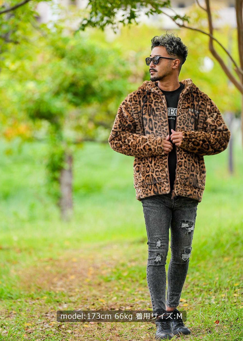 RTEGレオパードファーフーディー | adamsJUGGLER（アダムスジャグラー