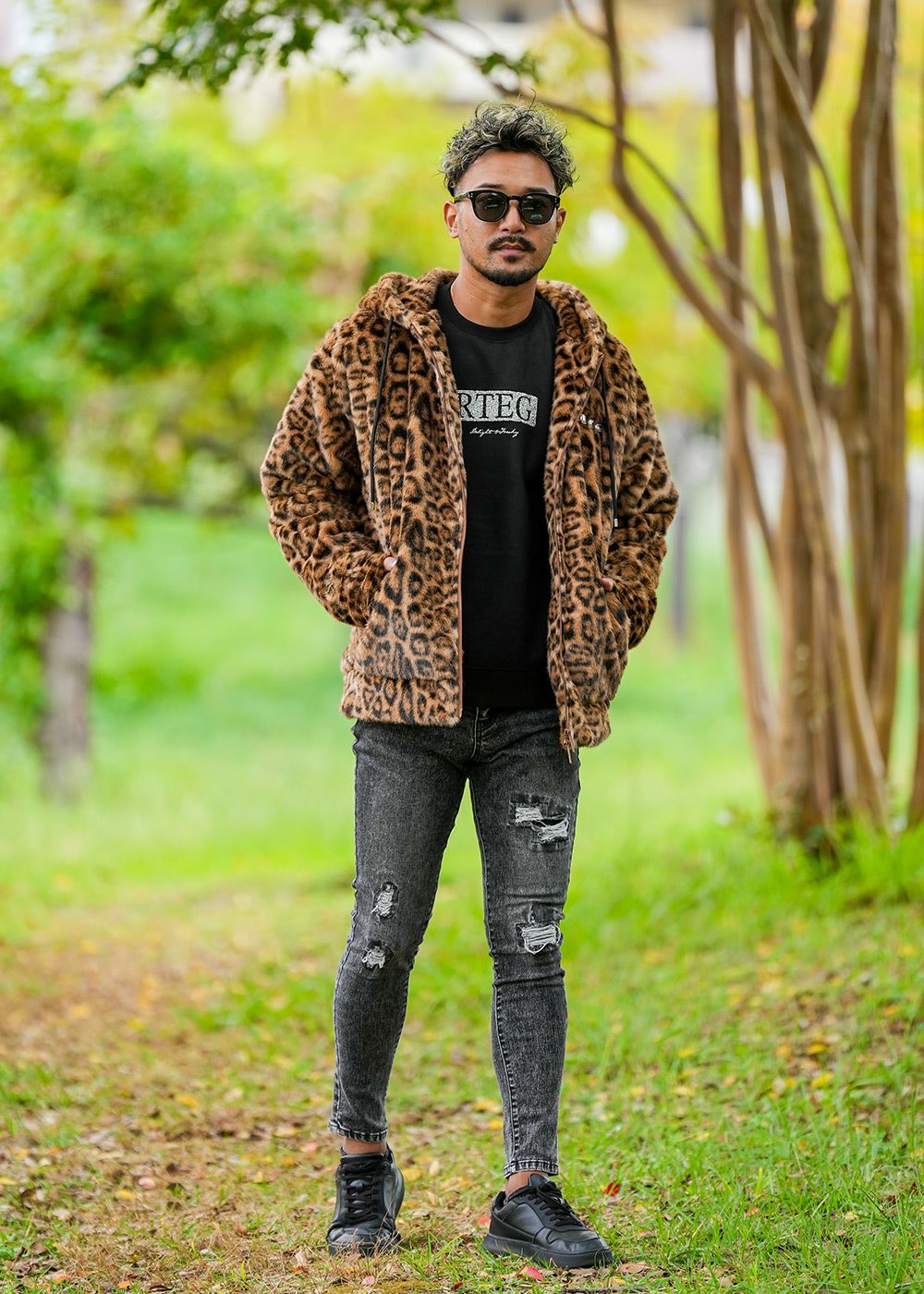 RTEGレオパードファーフーディー | adamsJUGGLER（アダムスジャグラー