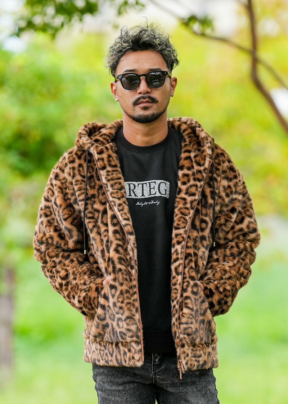 RTEGレオパードファーフーディー | adamsJUGGLER（アダムスジャグラー