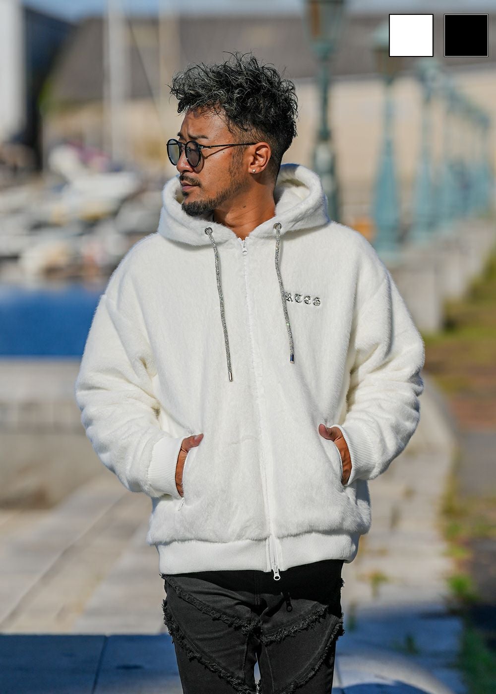 RTEG OE/OPファーフーディー | adamsJUGGLER（アダムスジャグラー