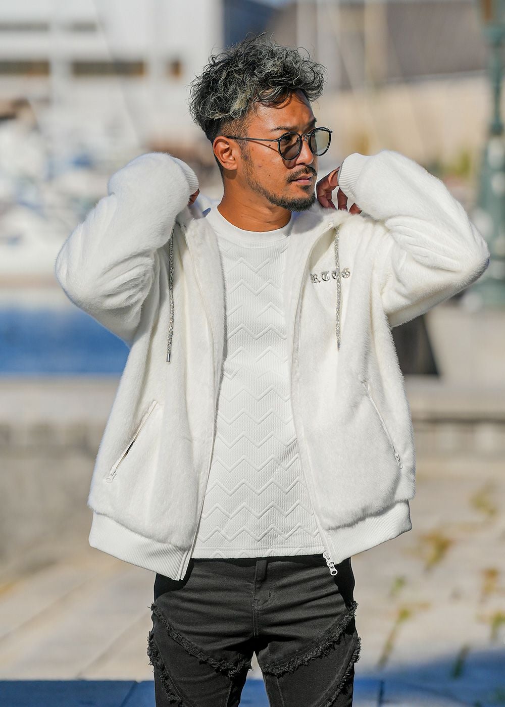 RTEG OE/OPファーフーディー | adamsJUGGLER（アダムスジャグラー