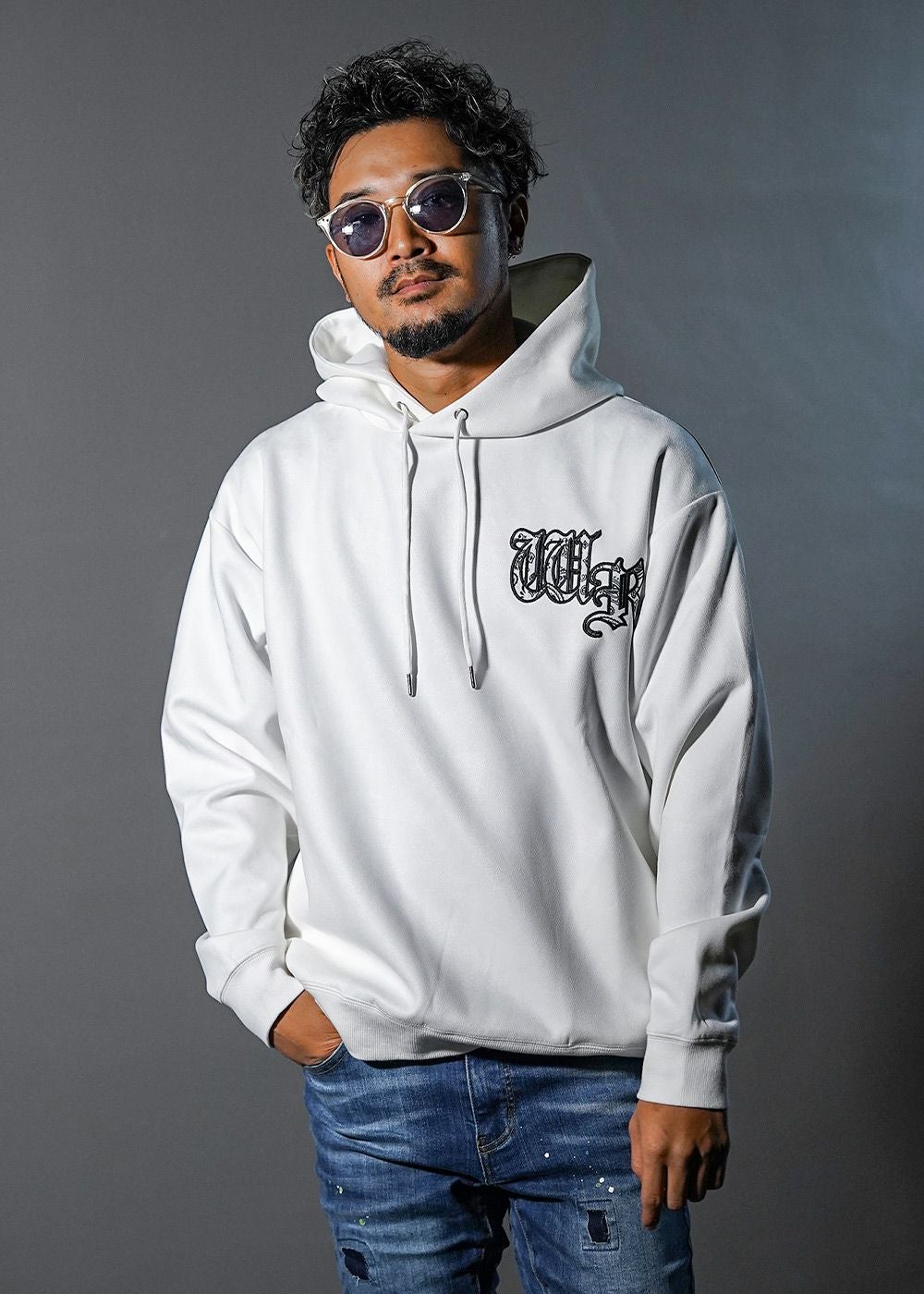 a*a様 RIDDLE あじゃ ajakong リドル　ホワイト　パーカー　XL aja HOODIE BLK – RIDDLE ONLINE SHOP