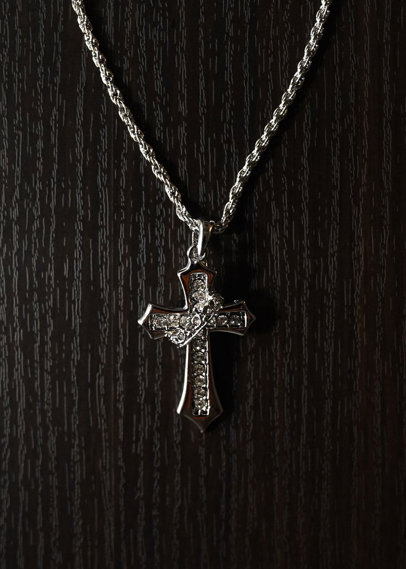 ローヤルペイブクロスネックレス スモールクロスネックレス／クロス 