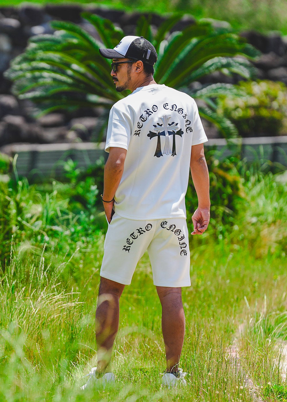 アダムスジャグラー　 セットアップ Tシャツ ショートパンツ RTEG T.C.O.Eスウェットショートパンツ | adamsJUGGLER（アダムス