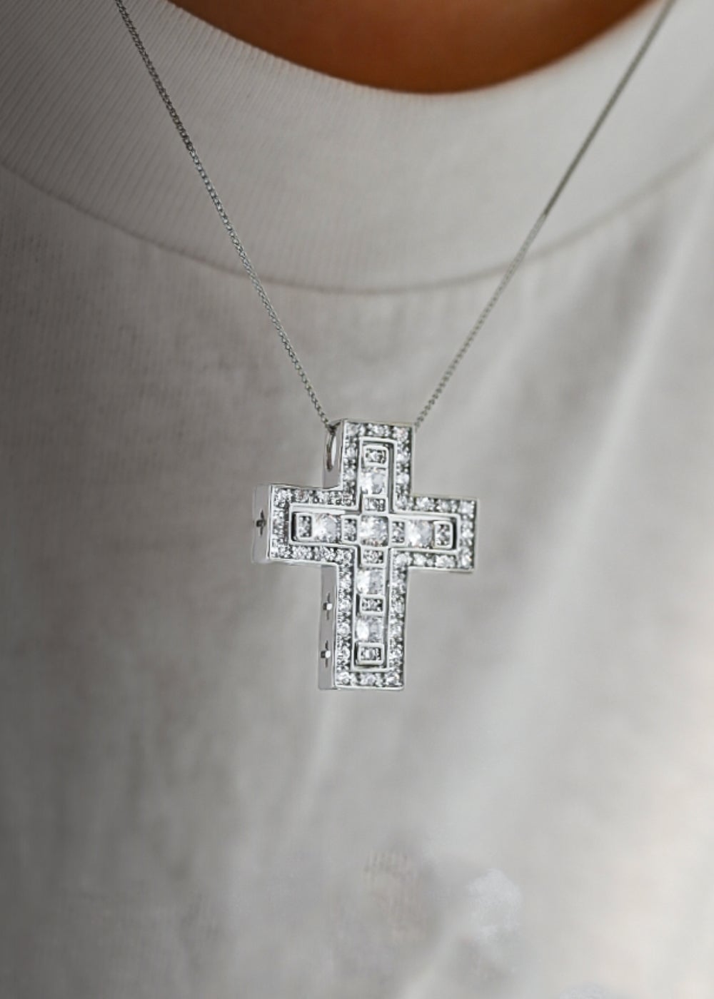 JY D.クロスネックレス スモールクロスネックレス／クロスネックレス