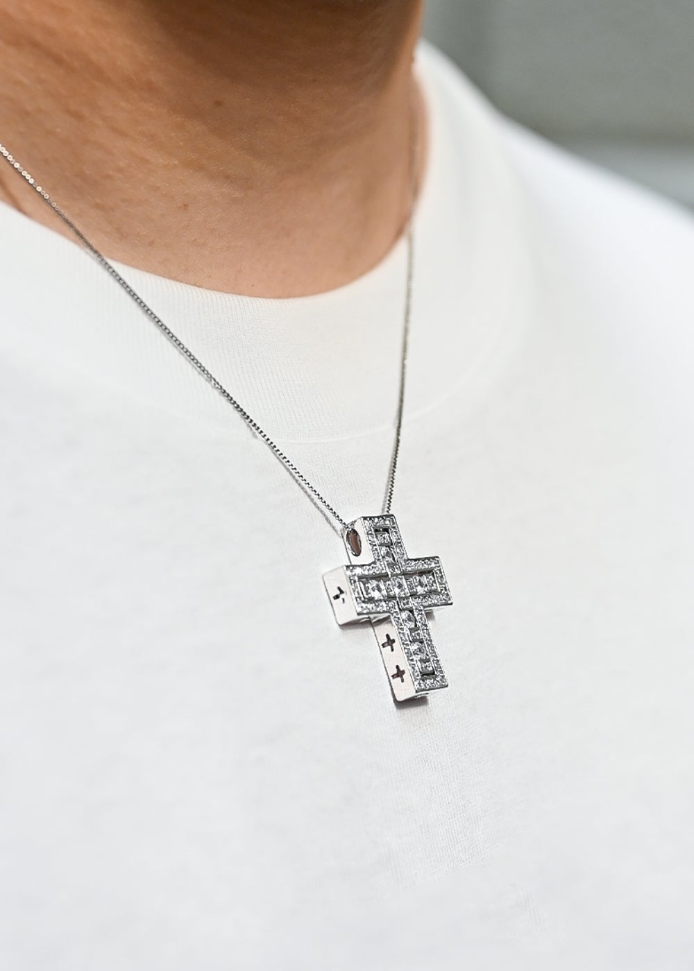 JY D.クロスネックレス スモールクロスネックレス／クロスネックレス