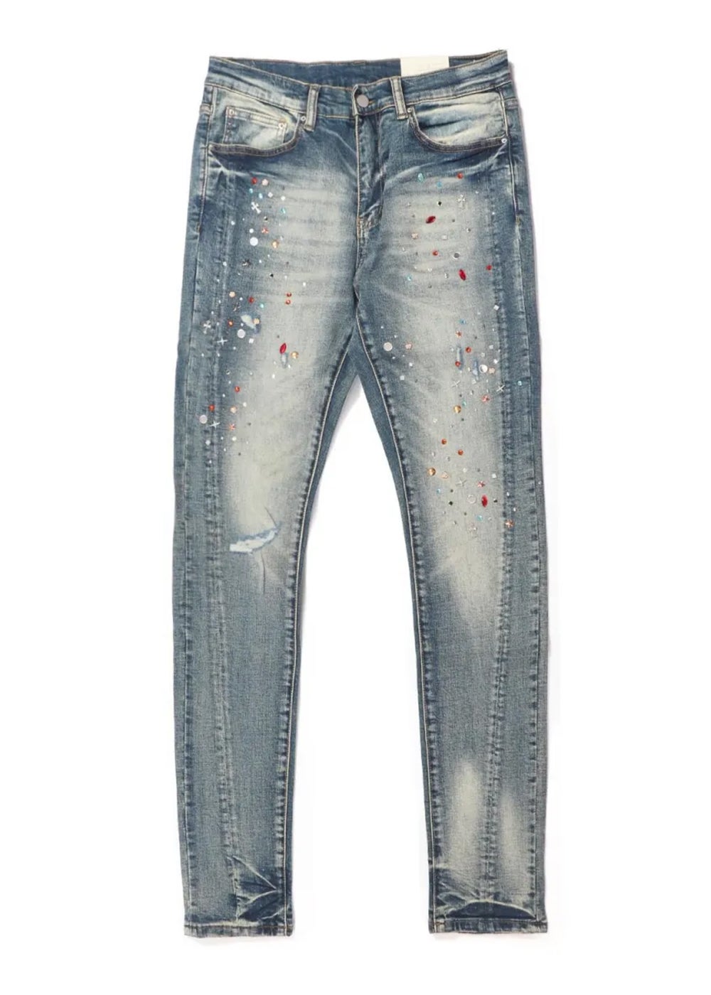 mnml Skinny Crystal Denim | adamsJUGGLER（アダムスジャグラー）公式